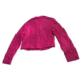 Chanel-Chanel Pink Matelasse Jacket-Pink