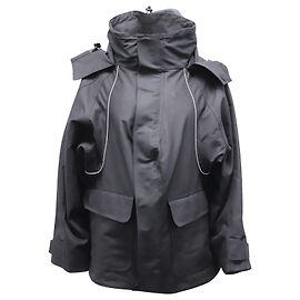 Balenciaga Swing Parka in Black Polyamide Black