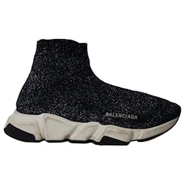 Balenciaga-Sneakers Speed Balenciaga Glitter in viscosa nera-Nero