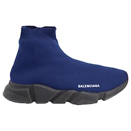 Balenciaga-Balenciaga Speed Trainers in Blue Polyester-Blue