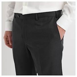 Autre Marque-Pal Zileri pantalones formales de lana para hombre-Negro