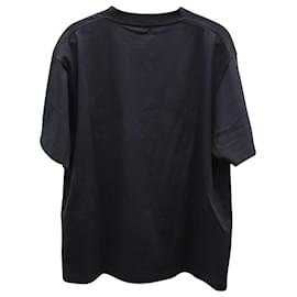 Balenciaga-Balenciaga Paris Love Vintage Short Sleeve T-Shirt in Black Cotton -Black