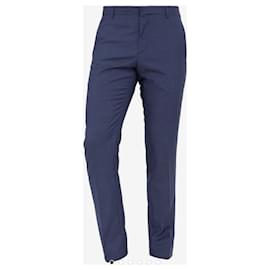 Calvin Klein-Pantaloni formali a righe di Calvin Klein-Blu