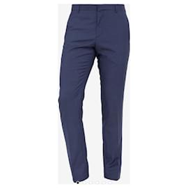 Calvin Klein-Calvin Klein formal striped pants-Blue