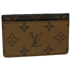 Louis Vuitton-LOUIS VUITTON Monogram Reverse Porte Cartes Simple Card Case M69161 auth 31930-Autre