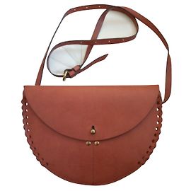 Clutch Jerome Dreyfuss de couro marrom claro Castanho claro