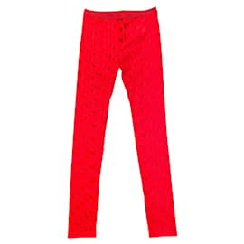 Rick Owens-Pantaloni, ghette-Rosso