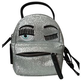 Mini mochila Chiara Ferragni prateada Prata