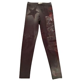 Faith Connexion Pantaloni, ghette Nero Rosso