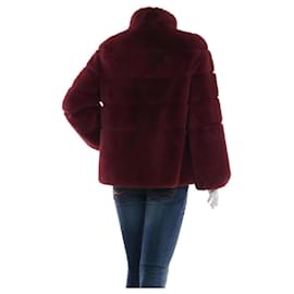 Diane Von Furstenberg-Coats, Outerwear-Dark red