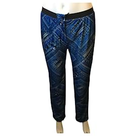 Autre Marque-Pantalon en velours Metradamo-Bleu