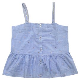 SéZane Nathalie Top Weiß Blau