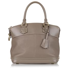 Louis Vuitton-Louis Vuitton Gray Suhali Lockit -Grey