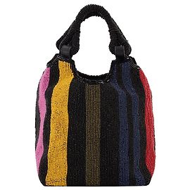 Staud Borsa Cote con perline Multicolore
