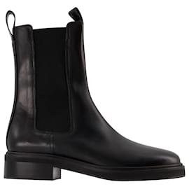 Aeyde-Jack 45Mm Round Toe in leatherChelsea Ankle Boot-Black