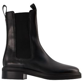 Aeyde Jack 45Bout rond Mm en cuirBottines Chelsea Noir