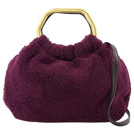 Staud Borsa in montone Camille Rosso Bordò