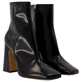 Maison Martin Margiela-Boots en Tissu/Cuir Noir-Noir