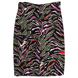 Balenciaga-Balenciaga Printed Pencil Skirt in Multicolor Cotton -Other