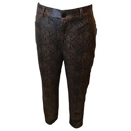 Agnès b. Agnès B Hose mit Schlangenmuster Braun