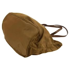 Prada-Brown Nylon Prada Shoulder Bag-Brown