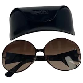 Fendi-Brown Plastic Fendi Sunglasses-Brown