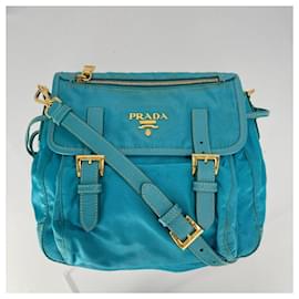 Prada-Blue Nylon Prada Crossbody Bag-Blue