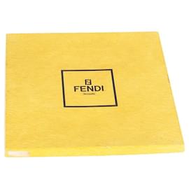Fendi-Gold Cotton Fendi Scarf-Golden
