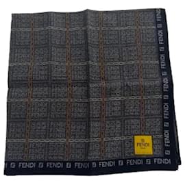 Fendi-Grey Fabric Fendi Scarf-Grey