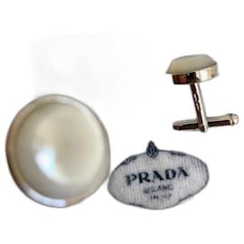 abotoaduras prada prada Prata