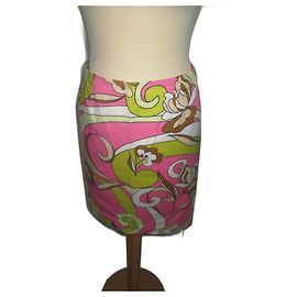 Autre Marque Jupe Spy Monté Carlo en coton à fleurs rose Multicolore