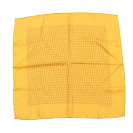 Hermès-HERMES Bufanda Seda 2Establecer amarillo gris Autenticación CA1017-Gris,Amarillo