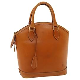 Louis Vuitton-LOUIS VUITTON Nomad Leather Lockit Hand Bag Brown M85388 LV Auth 31855-Brown