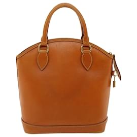 Louis Vuitton-LOUIS VUITTON Nomad Leather Lockit Hand Bag Brown M85388 LV Auth 31855-Brown