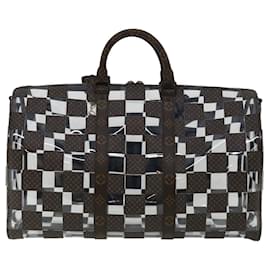 Louis Vuitton-LOUIS VUITTON Monogram ajedrez Keepall Bandouliere 50 boston m20864 LV Auth 31818EN-Monograma