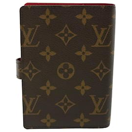 Louis Vuitton-LOUIS VUITTON Monogram Agenda PM Day Planner Cover R20966 Auth LV 31928-Autre