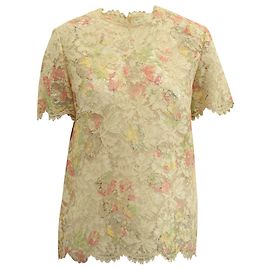 Top de encaje Valentino en algodón multicolor Otro Impresión de pitón