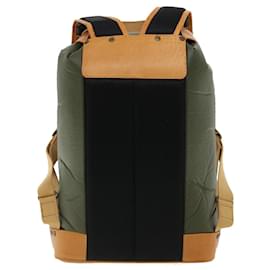 Autre Marque-HUNTING WORLD Backpack Nylon Khaki Brown Auth 31587-Brown,Khaki