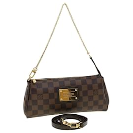 Louis Vuitton-LOUIS VUITTON Damier Ebene Eva 2Way Shoulder Hand Pouch N55213 LV Auth 31730A-Other