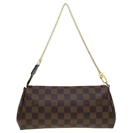 Louis Vuitton-LOUIS VUITTON Damier Ebene Eva 2Way Shoulder Hand Pouch N55213 LV Auth 31730A-Other