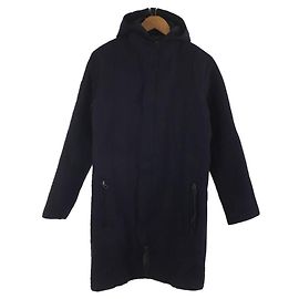 **Acne Studios (Acne) Cappotto Melton con cappuccio/44/Lana/NVY Blu navy