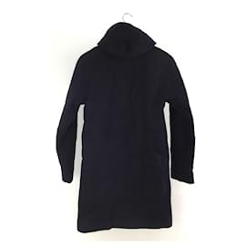 Acne-**Acne Studios (Acne) Melton hooded coat/44/Wool/NVY-Navy blue