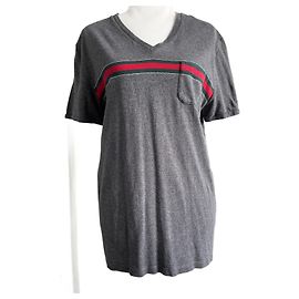 Camiseta Gucci gris de algodón para hombre Gris