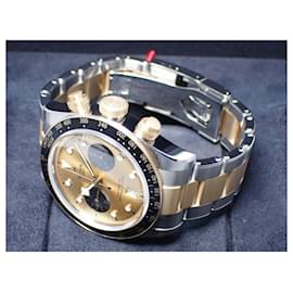 Autre Marque-TUDOR black bay Chrono S &G gold/ black Dial 79363N Mens-Silvery