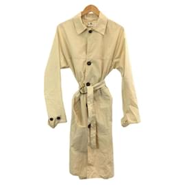 Acne-**Acne Studios (Acne) milo pop pss16/stainless collar coat/44/nylon/beige-Beige