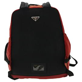 Prada-PRADA Backpack Nylon Red Auth bs2206-Red