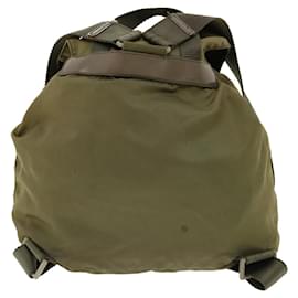 Prada-PRADA Backpack Nylon Khaki Auth ac985-Khaki