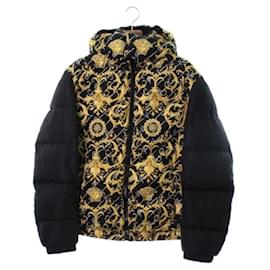 *VERSACE Down Jacket/ Down Vest Men's Black White Yellow