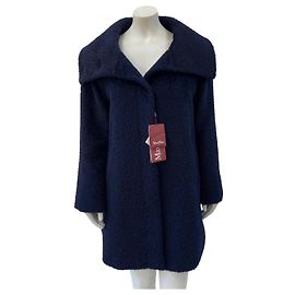 Abrigo Max Mara Studio de alpaca azul oscuro Azul