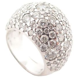 De Beers BEERS ICE ON FIRE T RING53 In white gold and diamond 6.57CT WHITE GOLD RING Silvery